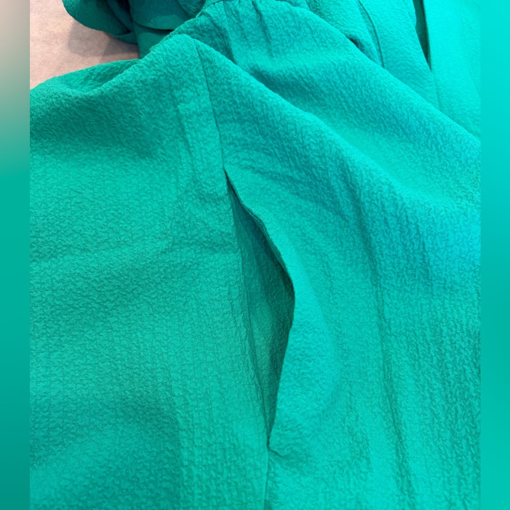 Calvin Klein:12 Women Emerald Green Dress Pockets - Picture 13 of 13
